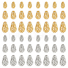   48Pcs 6 Styles Brass Hollow Spacer Beads KK-PH0006-25-1