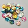 30Pcs 6 Colors Resin Cabochons CRES-YW0001-25-1