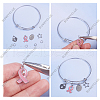 SUNNYCLUE 12Pcs Steel Adjustable Bangle Making AJEW-SC0002-G-6