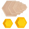 5Pcs 5 Style MDF Wood Boards FIND-WH0159-17-4