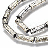 Electroplated Natural Lava Rock Beads Strands G-T114-76F-3