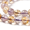 Natural Amethyst and Natural Citrine Beads Strands G-E044-02-4