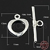 925 Sterling Silver Toggle Clasps STER-A008-36-2