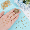Unicraftale 150Pcs Brass Bead Tips KK-UN0003-37-4