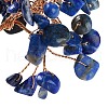 Mother's Day Natural Lapis Lazuli Chips Money Tree Decorations DJEW-C016-01J-2