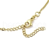 Brass Clear Cubic Zirconia Pendant Necklaces for Women NJEW-D305-03G-01-4