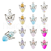 Glass & Alloy Pendant PALLOY-FH00045-1