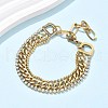 304 Stainless Steel Multi-strand Bracelets BJEW-C103-01G-1