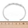 304 Stainless Steel Cuff Bangles for Women BJEW-F497-01P-3