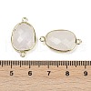 Natural Quartz Crystal Faceted Connector Charms G-K347-11G-19-3