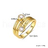 925 Sterling Sliver Pave Cubic Zirconia Geometric Finger Rings CC5596-3-5