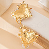 Big Heart Alloy Cuff Bangles & Cuff Rings Sets FS-WGD3ED0-01-4