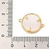Rack Plating Brass Micro Pave Clear Cubic Zirconia Fe Connector Charms X-KK-L220-003G-02-3