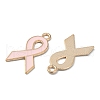 Light Gold Tone Zinc Alloy Enamel Pendants ENAM-WH0061-10A-02-2
