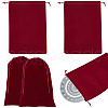 Velvet Jewelry Drawstring Pouches ABAG-WH20013-01C-1