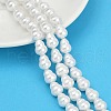 Electroplate Porcelain Imitation Pearl Baroque Beads Strands BSHE-Z009-06-1