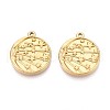 304 Stainless Steel Pendants STAS-N111-19G-1