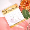 Beebeecraft 10Pcs Brass Clear Cubic Zirconia Tiny Cross Charms KK-BBC0015-92-6