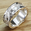 Sculptured Vine Pattern Brass Finger Rings for Women FS-WGD177A-01-2