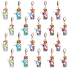   20Pcs Mixed Gemstone European Dangle Charms FIND-PH0020-43-1