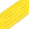 Opaque Solid Color Imitation Jade Glass Beads Strands EGLA-A044-P1mm-D04-1
