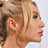 Fashionable Stainless Steel Hoop Earrings JB3034-1
