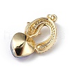 Real 18K Gold Plated Rack Plating Brass Micro Pave Clear Cubic Zirconia Pendants KK-C015-12G-13-3