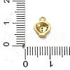 925 Sterling Silver Micro Pave Clear Cubic Zirconia Shell Shaped Charms STER-U009-09G-01-3