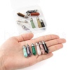 15Pcs 15 Style Natural & Synthetic Gemstone Pendants G-LS0001-75-5