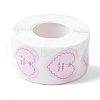 500Pcs Heart with Thank You Roll Stickers DIY-U008-01G-4