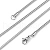 Tarnish Resistant Herringbone Chain Necklace for Men NJEW-F027-16-2mm-1