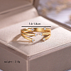 Adjustable 925 Sterling Silver Pave Cubic Zirconia Cuff Rings for Women JS2665-3