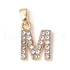 26Pcs Alloy with Crystal Rhinestone Charms PALLOY-JF03697-3