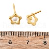925 Sterling Silver Stud Earrings EJEW-D317-01G-5