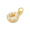 Real 18K Gold Plated Rack Plating Brass Micro Pave Cubic Zirconia Pendants KK-S396-02A-2