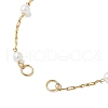 ABS Imitation Pearl Beaded Chains Bracelet Making AJEW-JB01351-2