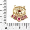 Brass Micro Pave Cubic Zirconia Pendants KK-S526-11G-A-3