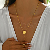 Vintage Stainless Steel Rosary Bead Necklaces CZ7871-6-1