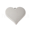 Non-Tarnish 304 Stainless Steel Pendants STAS-D048-02P-2