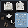 Unicraftale DIY Blank Square Adjustable Ring Making Kit DIY-UN0005-64-5