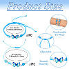 Adjustable Nylon Braided Bead Bracelets BJEW-TA00481-3