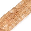 Watermelon Stone Glass Beads Strands G-T139-6x6-06A-4