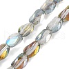 Electroplate Glass Beads Strands EGLA-L045-C-HP01-1