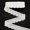 15 Yards Cotton Embroidery Bowknot Lace Ribbons OCOR-WH0045-35A-1