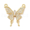 Brass Micro Pave Cubic Zirconia Pendants KK-U058-49G-1