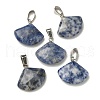 Natural Blue Spot Jasper Pendants G-Z067-05P-04-2