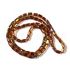 Electroplate Glass Beads Strands GLAA-Q101-02A-AB01-2