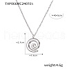 Vortex 304 Stainless Steel Pendant Necklaces for Women FS-WG9AF07-03-1
