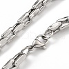 304 Stainless Steel Link Chain Bracelets BJEW-H618-10P-2