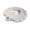 Non-Tarnish 304 Stainless Steel Charms STAS-O145-33B-P-3